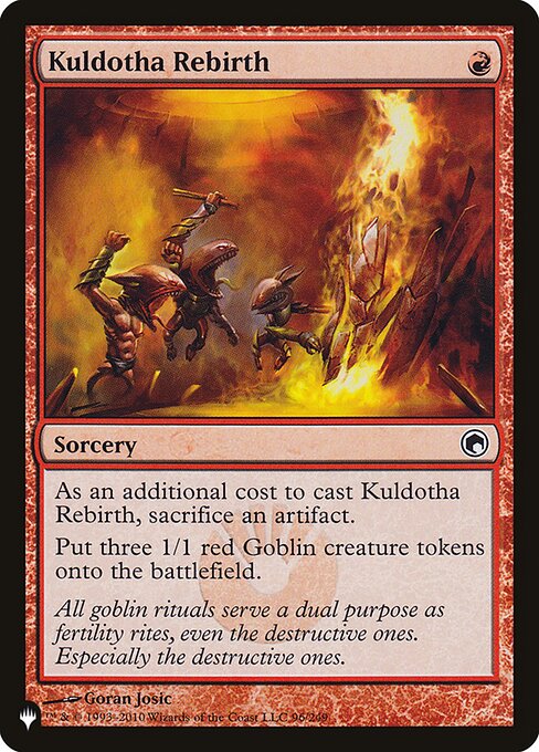 Kuldotha Rebirth - The List Reprints