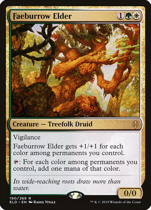 Faeburrow Elder (Foil) - Throne of Eldraine