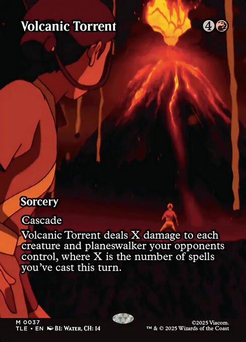 Volcanic Torrent (Borderless) (Foil) - Avatar: The Last Airbender: Eternal-Legal