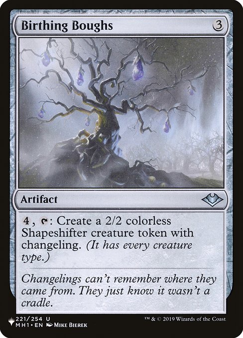 Birthing Boughs - The List Reprints