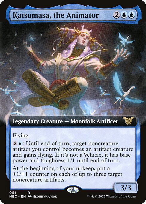 Katsumasa, the Animator (Extended Art) - Commander: Kamigawa: Neon Dynasty