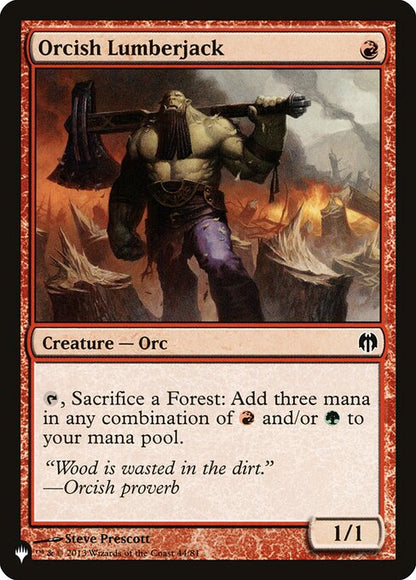 Orcish Lumberjack - The List Reprints