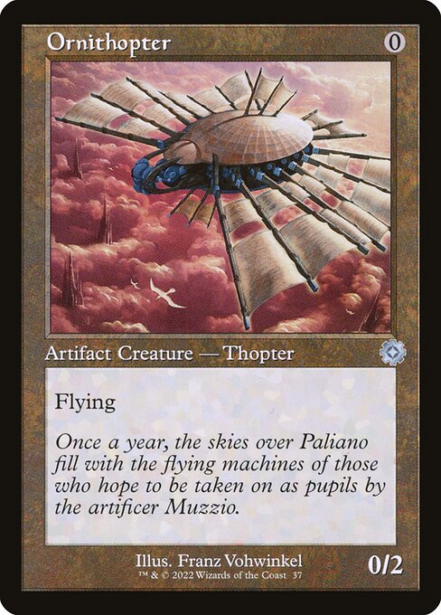 Ornithopter - The Brothers' War: Retro Frame Artifacts