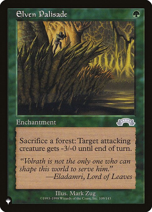 Elven Palisade - The List Reprints