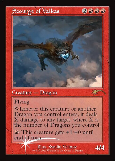 Scourge of Valkas (Retro Frame) - MagicFest Cards