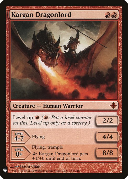 Kargan Dragonlord - The List Reprints