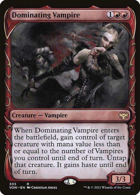 Dominating Vampire (Showcase) - Innistrad: Crimson Vow