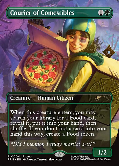Courier of Comestibles (Borderless) - Unique and Miscellaneous Promos