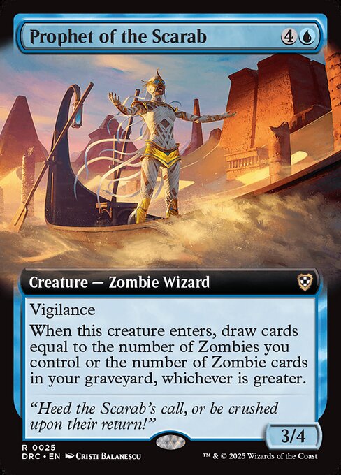 Prophet of the Scarab (Extended Art) - Commander: Aetherdrift