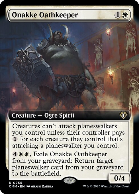 Onakke Oathkeeper (Extended Art) - Commander Masters