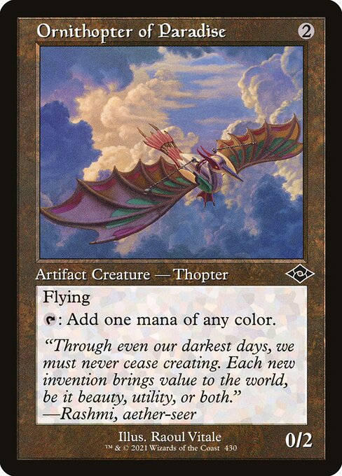 Ornithopter of Paradise (Retro Frame) (Foil) - Modern Horizons 2