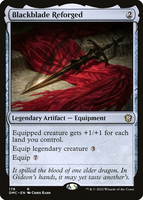 Blackblade Reforged (Schematic) - The Brothers' War: Retro Frame Artifacts