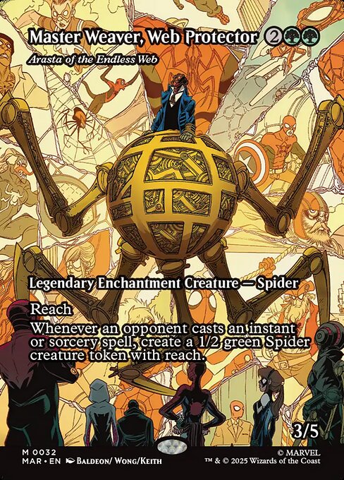 Master Weaver, Web Protector - Arasta of the Endless Web (Borderless) - Marvel Universe Eternal-Legal