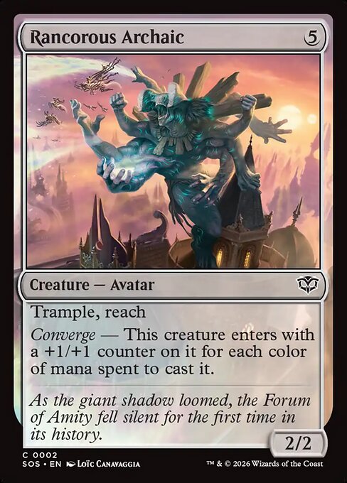 Rancorous Archaic (Foil) - Secrets of Strixhaven