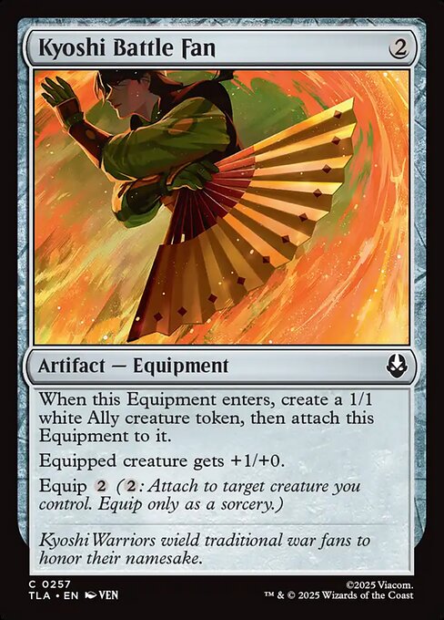 Kyoshi Battle Fan (Foil) - Avatar: The Last Airbender