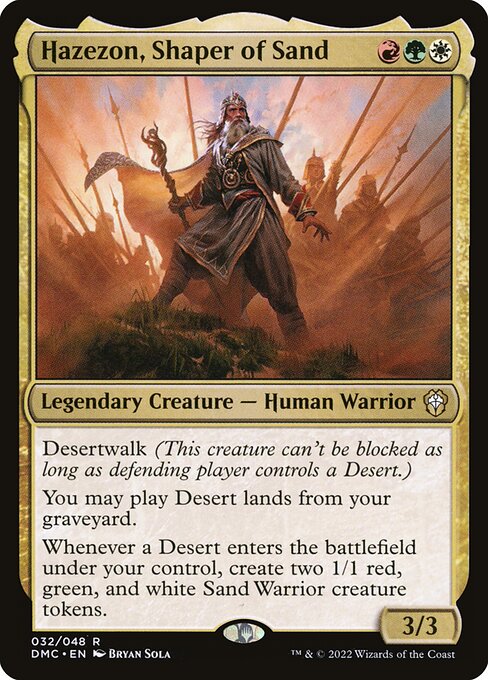 Hazezon, Shaper of Sand - Commander: Dominaria United