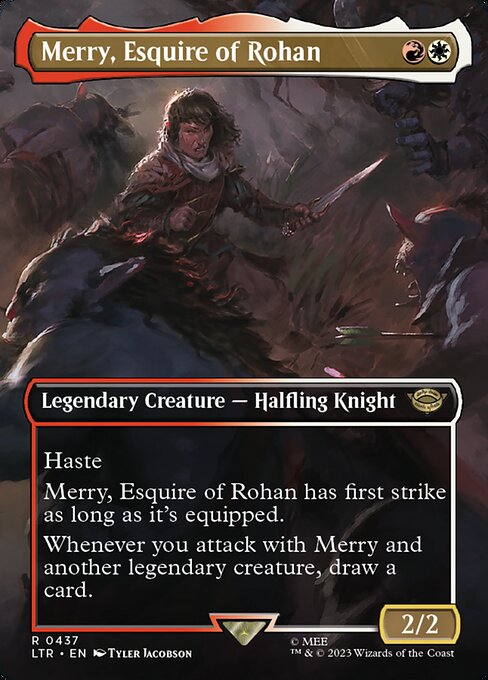 Merry, Esquire of Rohan (Borderless) - Universes Beyond: The Lord of the Rings: Tales of Middle-earth