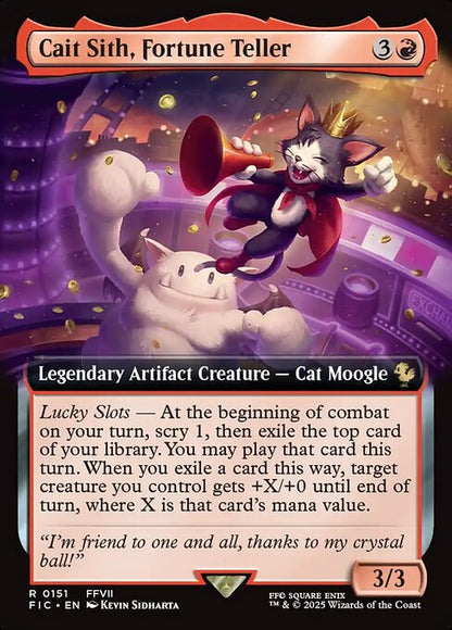 Cait Sith, Fortune Teller (Extended Art) - Commander: FINAL FANTASY