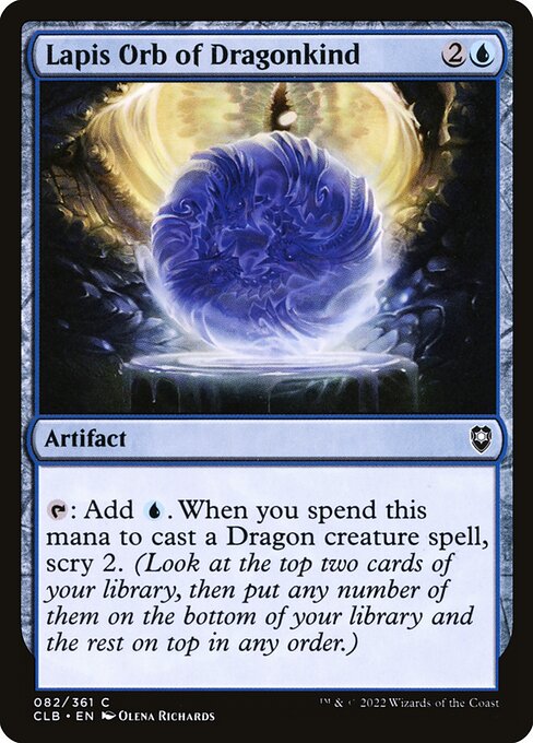 Lapis Orb of Dragonkind (Foil) - Commander Legends: Battle for Baldur's Gate