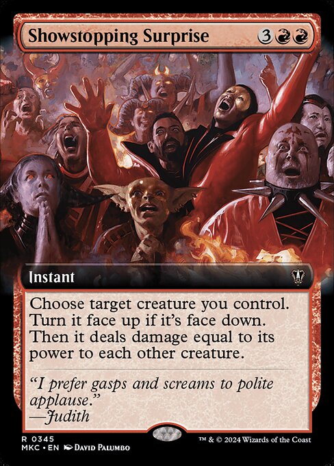 Showstopping Surprise (Extended Art) - Commander: Murders at Karlov Manor