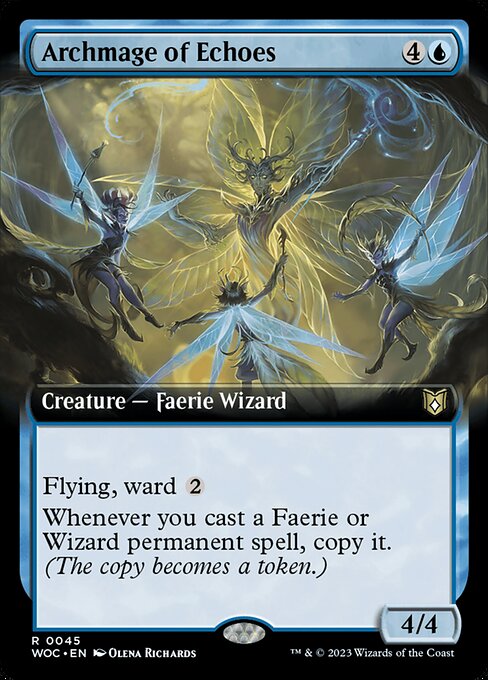 Archmage of Echoes (Extended Art) - Commander: Wilds of Eldraine