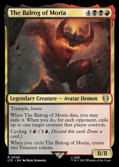 The Balrog of Moria - Commander: The Lord of the Rings: Tales of Middle-earth