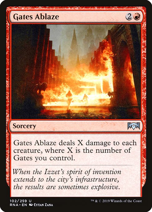 Gates Ablaze (Foil) - Ravnica Allegiance