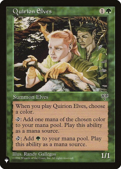 Quirion Elves - The List Reprints