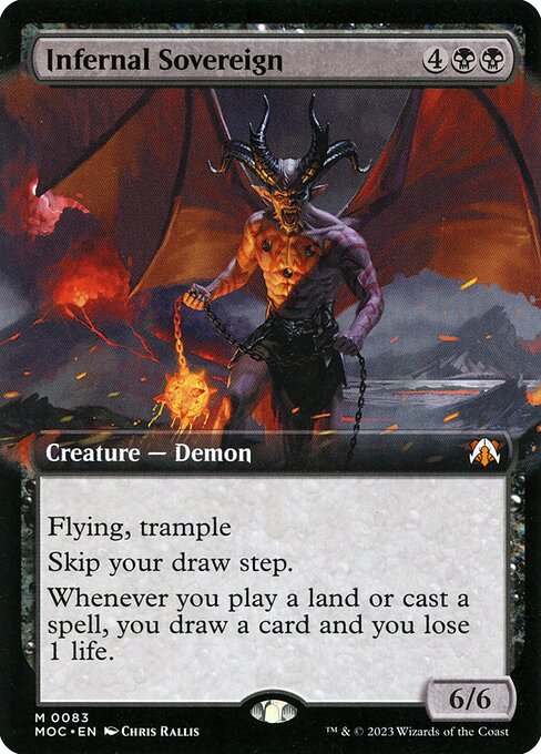 Infernal Sovereign (Extended Art) - Commander: March of the Machine