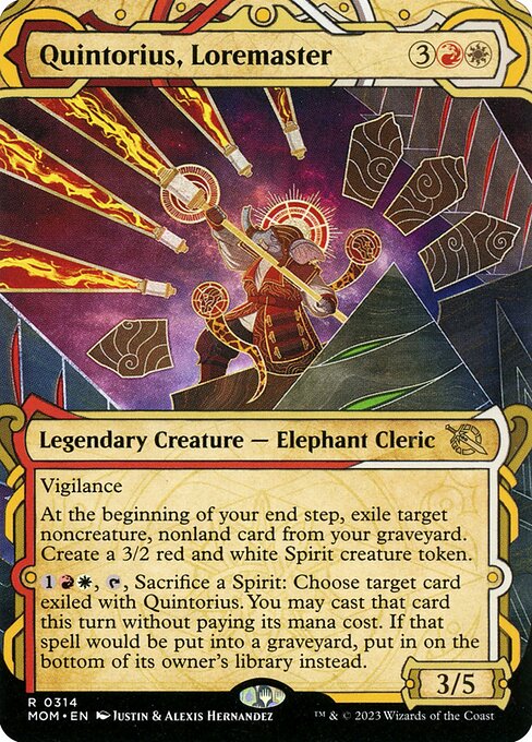 Quintorius, Loremaster (Showcase) (Foil) - March of the Machine