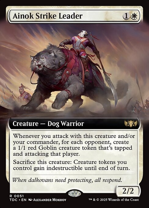 Ainok Strike Leader (Extended Art) - Commander: Tarkir: Dragonstorm