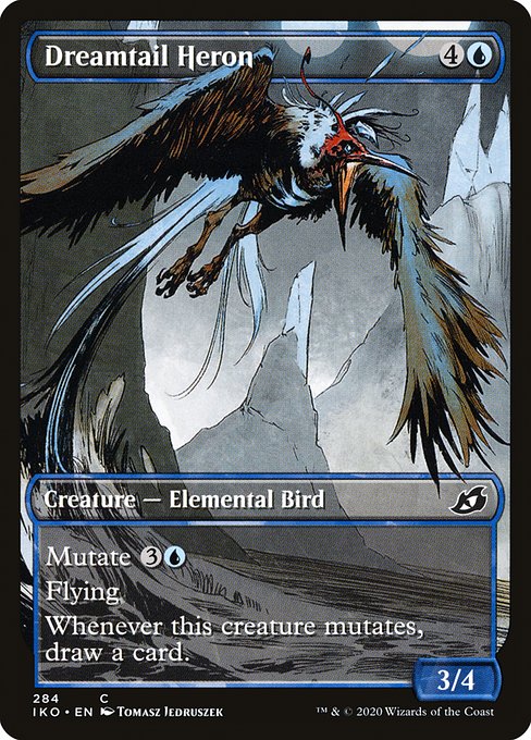 Dreamtail Heron (Showcase) - Ikoria: Lair of Behemoths