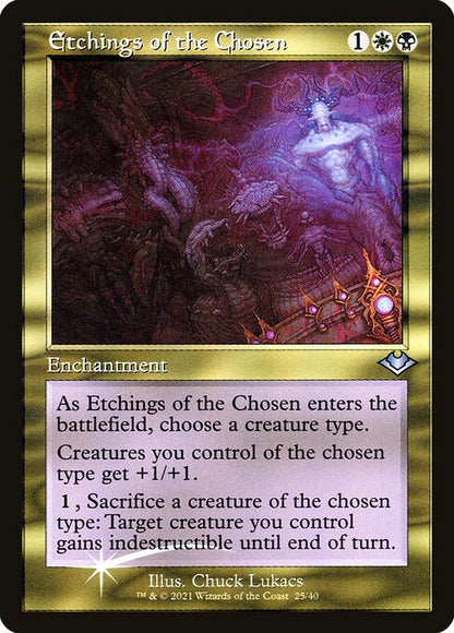 Etchings of the Chosen (Retro Frame) - Modern Horizons