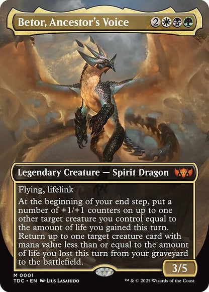 Betor, Ancestor's Voice (Borderless) - Commander: Tarkir: Dragonstorm