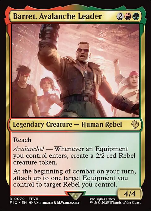 Barret, Avalanche Leader - Commander: FINAL FANTASY