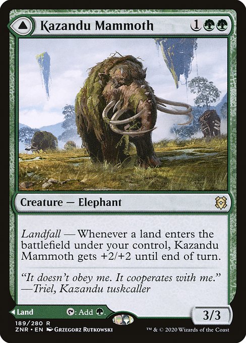Kazandu Mammoth - Zendikar Rising