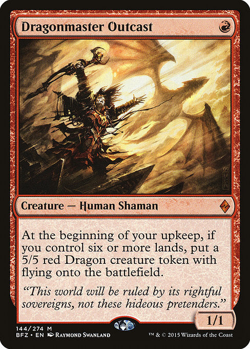 Dragonmaster Outcast (Foil) - Battle for Zendikar