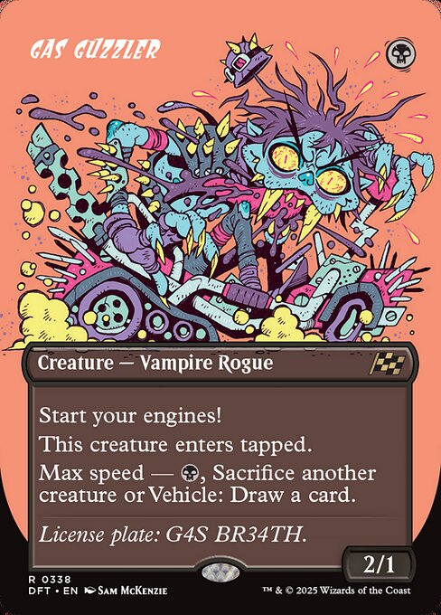Gas Guzzler (Borderless) (Foil) - Aetherdrift