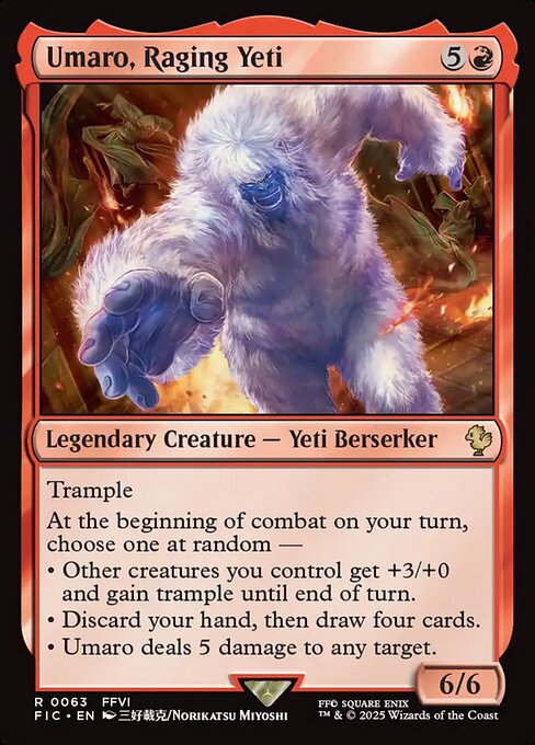 Umaro, Raging Yeti - Commander: FINAL FANTASY