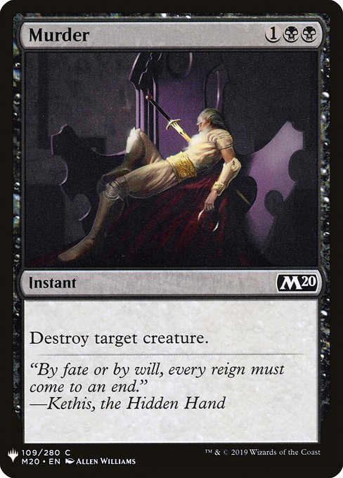 Murder - The List Reprints