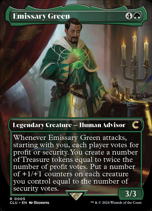 Emissary Green (Borderless) - Ravnica: Clue Edition