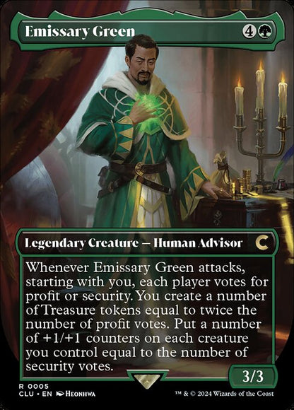 Emissary Green (Borderless) - Ravnica: Clue Edition