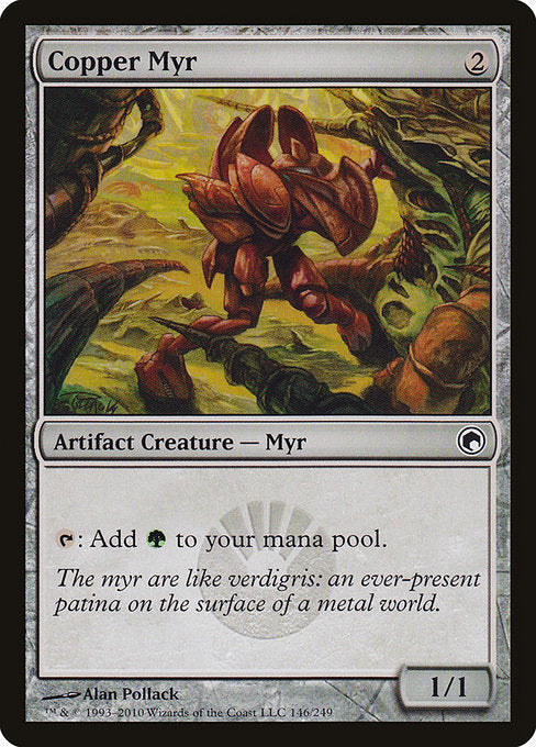 Copper Myr (Foil) - Scars of Mirrodin