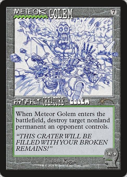 Meteor Golem (1660) (Foil) - Secret Lair Drop Series