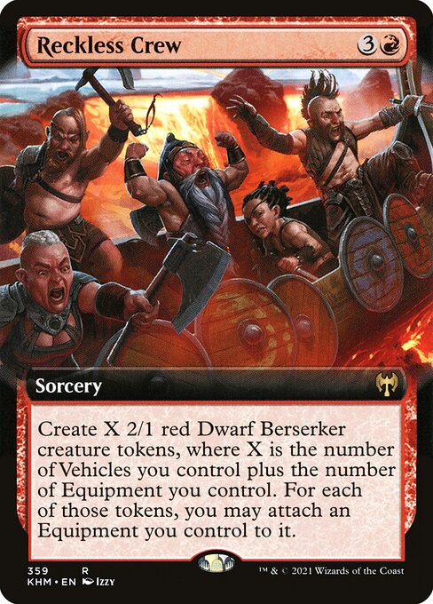 Reckless Crew (Extended Art) - Kaldheim