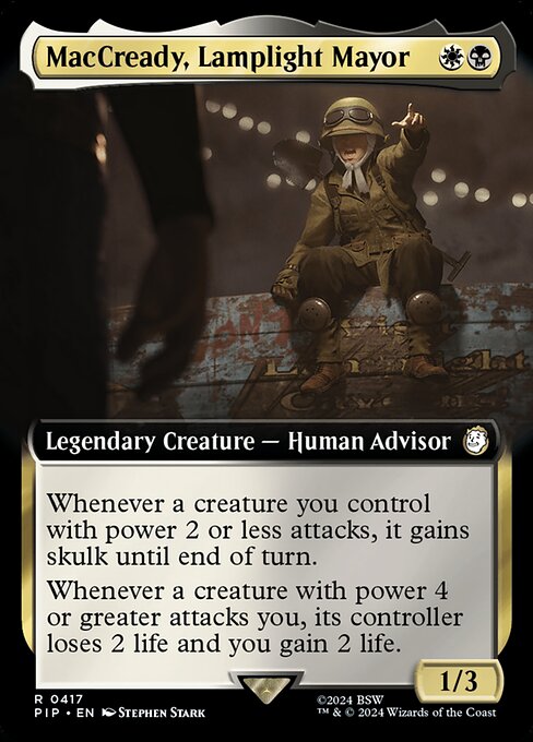 MacCready, Lamplight Mayor (Extended Art) - Universes Beyond: Fallout