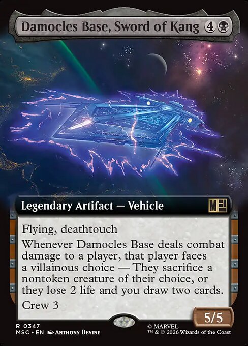 Damocles Base, Sword of Kang (Extended Art) - Commander: Marvel Super Heroes