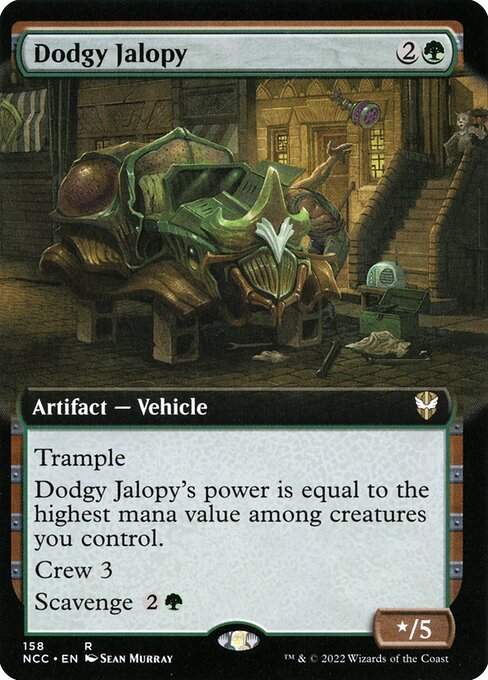 Dodgy Jalopy (Extended Art) - Commander: Streets of New Capenna
