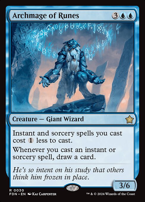 Archmage of Runes (Foil) - Foundations