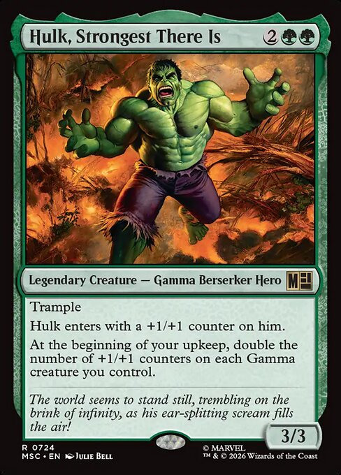 Hulk, Strongest There Is - Commander: Marvel Super Heroes